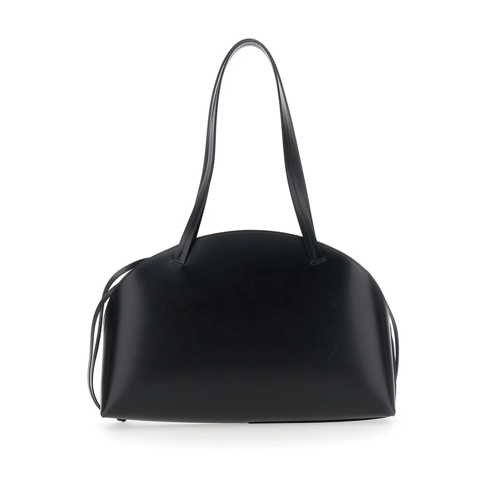 Jil Sander Zwarte Curve Schoudertas Black Dames