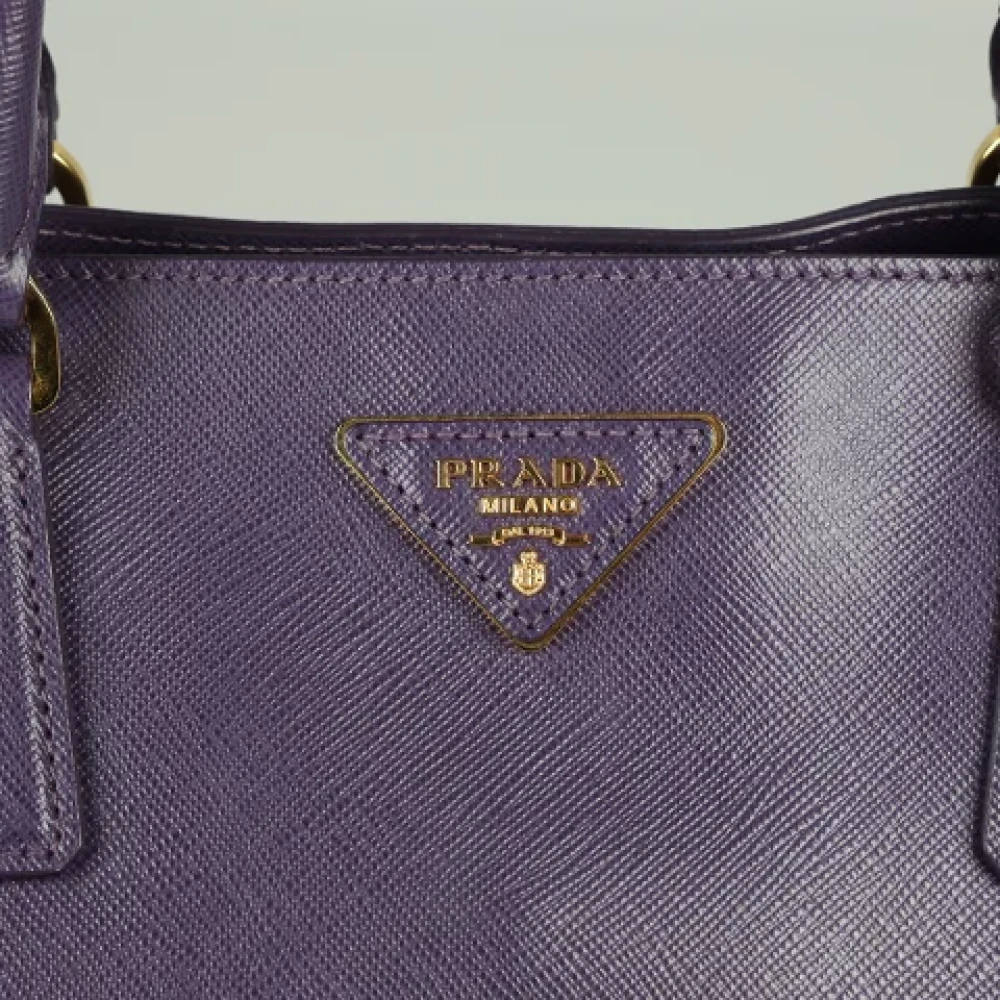 Prada Vintage Pre-owned Leather prada-bags Purple Dames