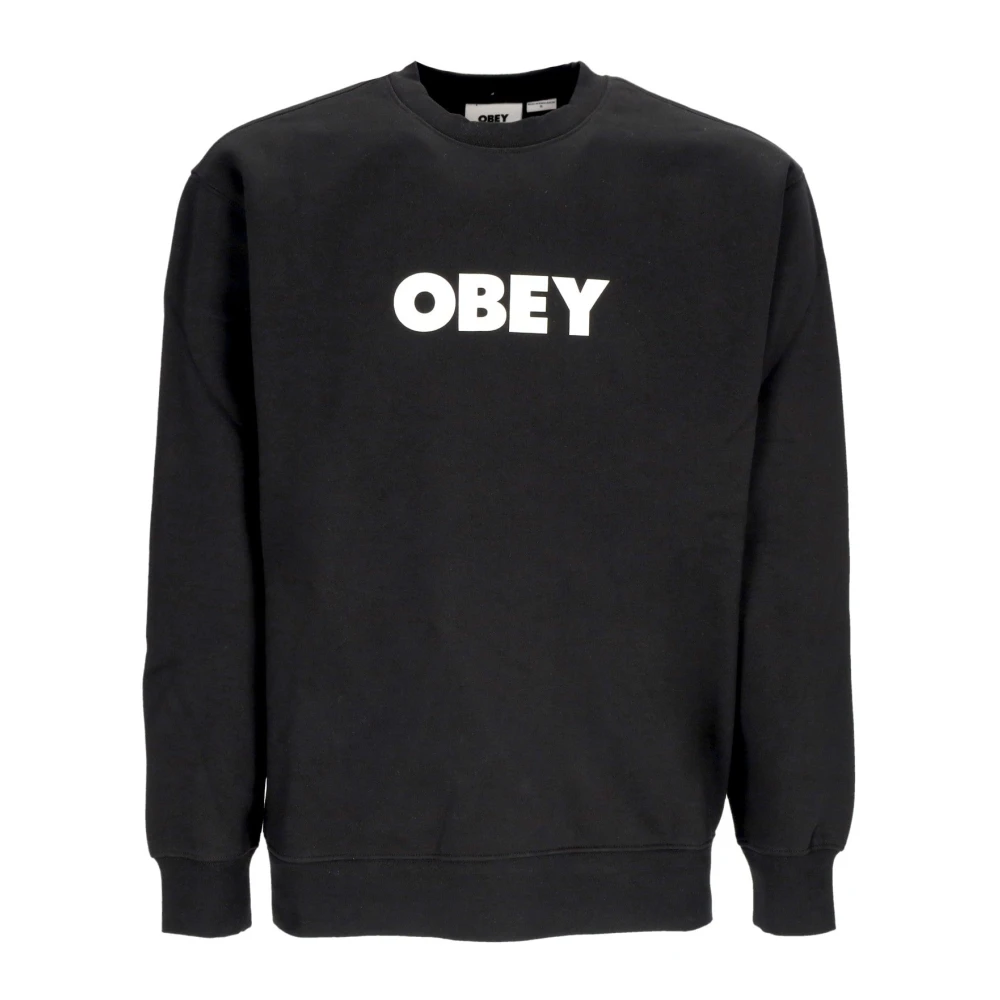 Obey Black Sweatshirts, Male, Xl, Premium Fleece Crewneck Sweatshirt
