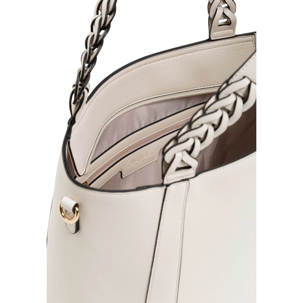 Twinset Schoudertas met Materiaalsamenstelling White Dames