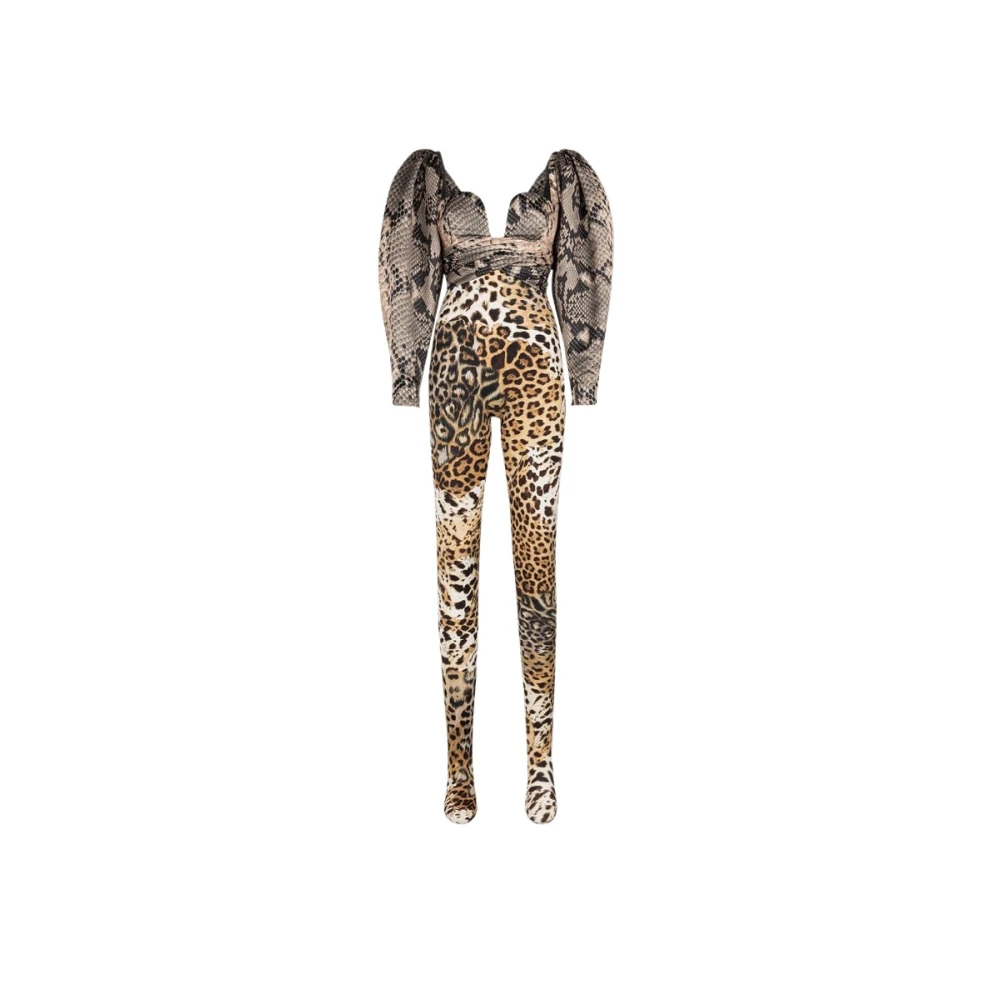 Roberto Cavalli Elegante Zwarte Jurk voor Vrouwen Brown Dames