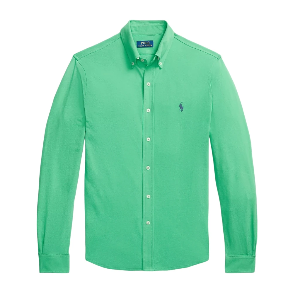 Polo Ralph Lauren Ultra-Lichte Piqué Overhemd Green Heren