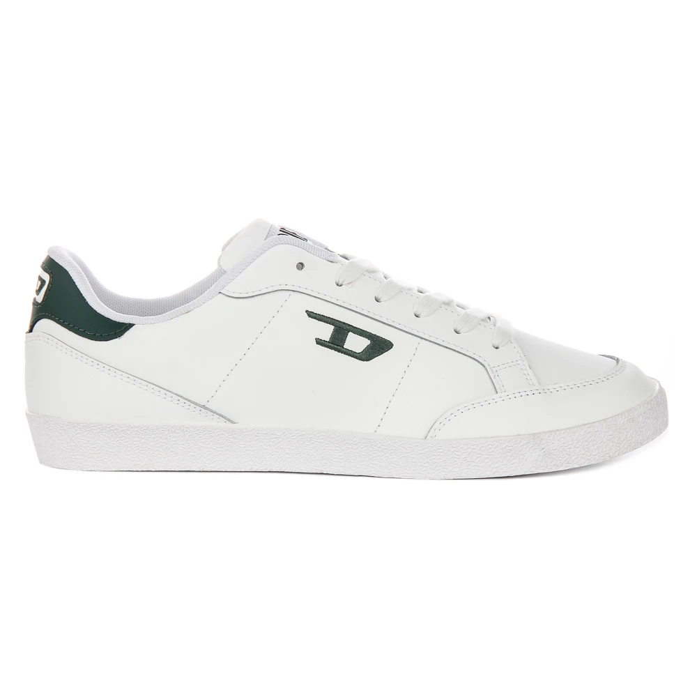 Diesel Men's White Sneakers, 9 Uk, S-D-Leo-Low