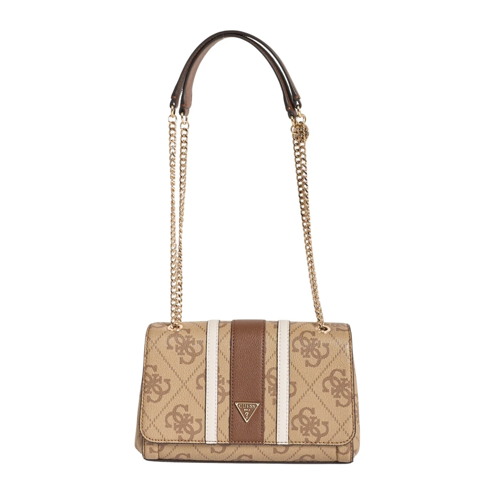Guess Donna Bianco/Beige/Marrone Donne, Borsa A Mano, Borsa A Spalla Convertibile Xbody Noelle Ii, - Immagine 5