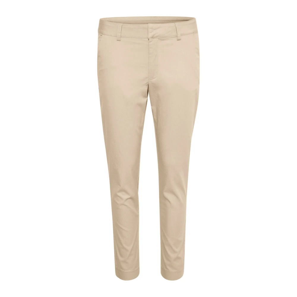 Kaffe Damen Beige Chinohose 7/8 Lea - Bild 3