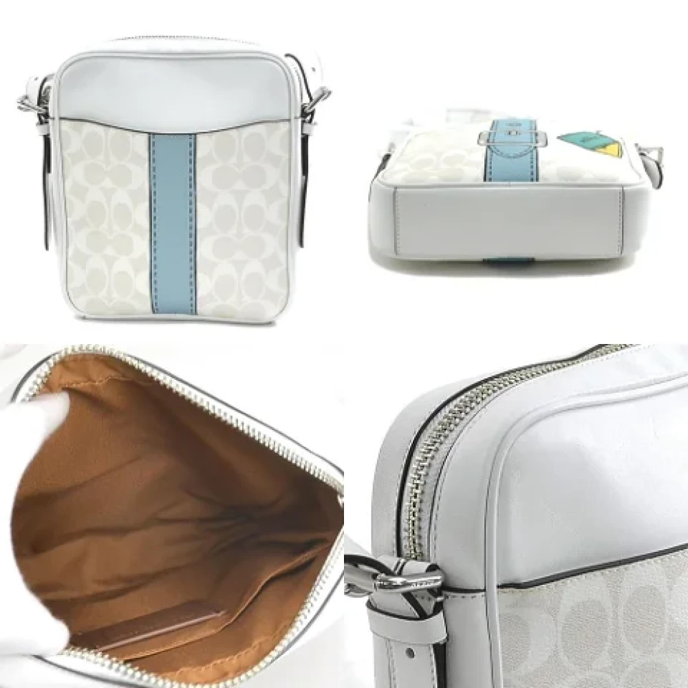Coach Pre-owned Leather shoulder-bags White Dames