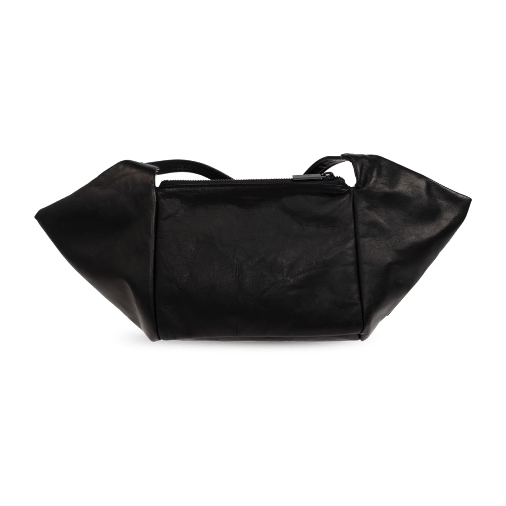 Y-3 Leren schoudertas Black Dames