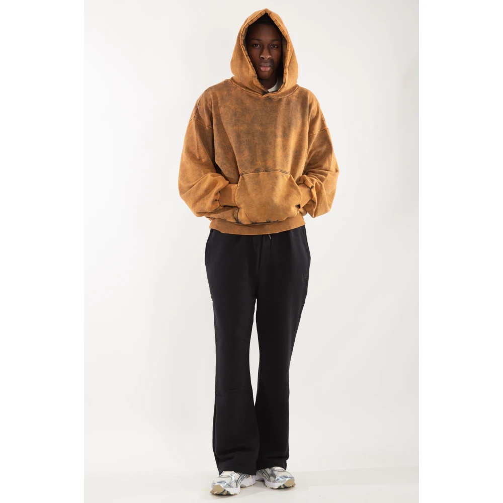 Garment Workshop Marmeren was hoodie Brown Heren