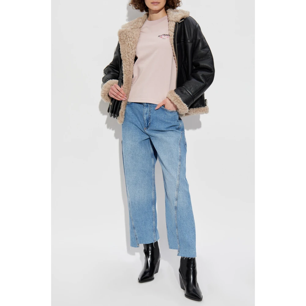 AllSaints T-shirt Amore Pink Dames