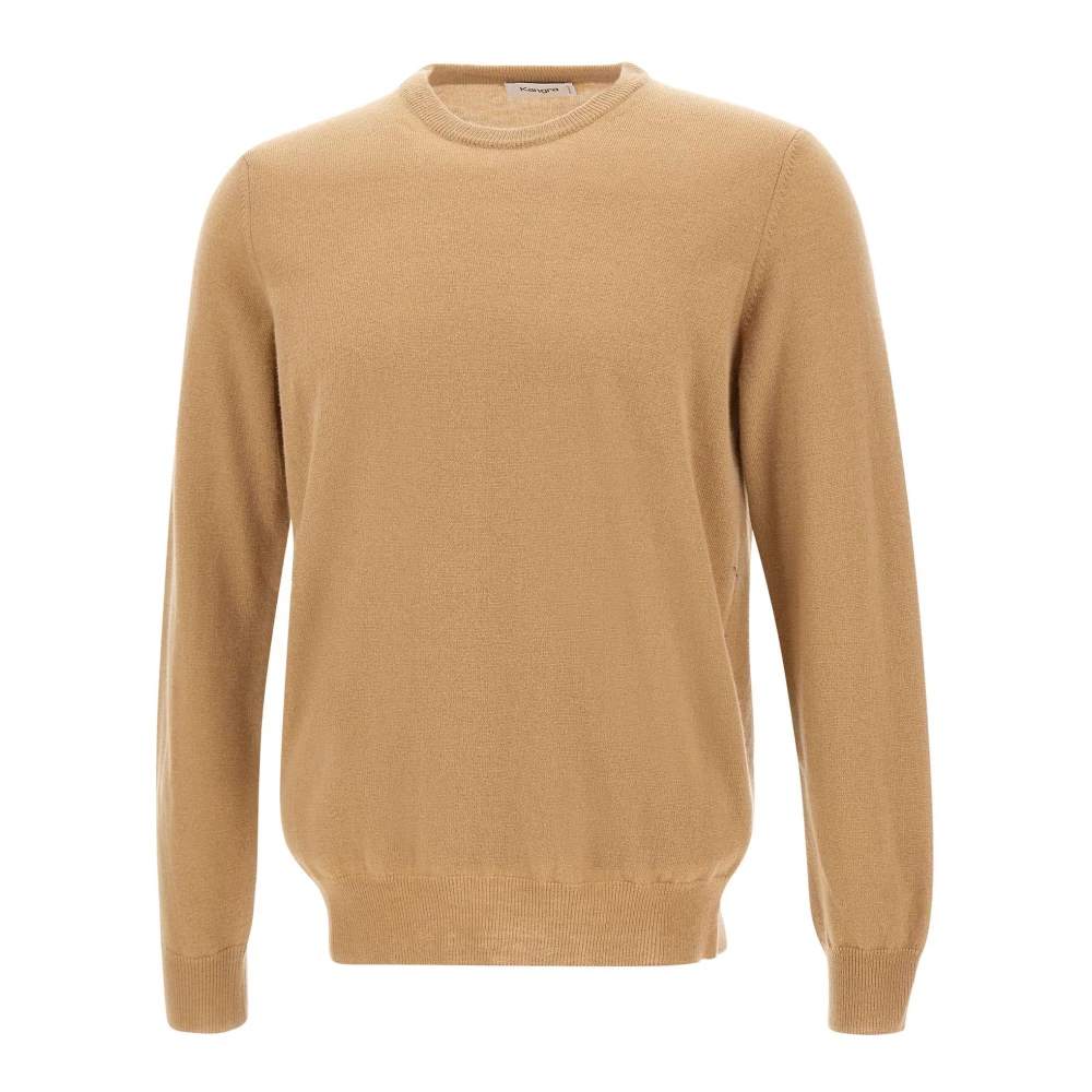 Kangra Men's Beige Round-Neck Knitwear, Xl, Jumpers