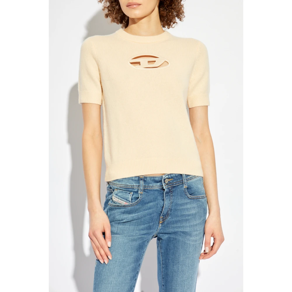 Diesel Top M-Argarin-Ss Beige Dames