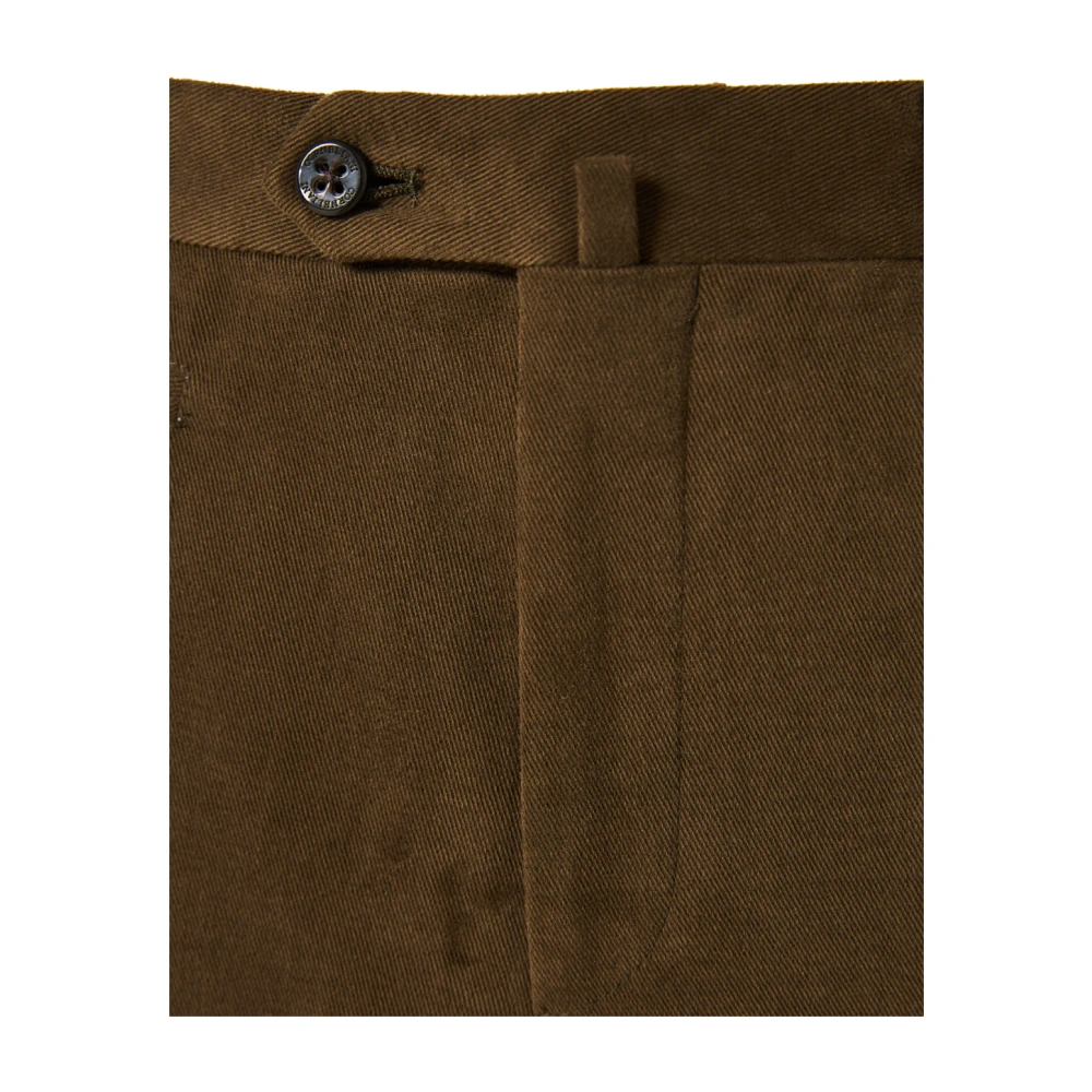 Corneliani Stretchkatoenen broek met zakken Green Heren