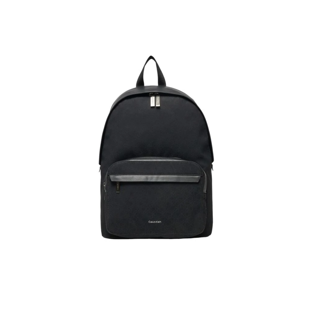 Calvin Klein Zwarte Polyethyleen Rugzak Lente Zomer Collectie Black Heren