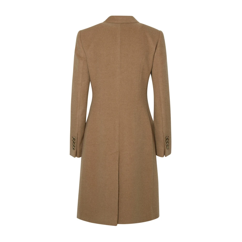 Dolce & Gabbana Getailleerde Beige Kamelenjas Beige Dames