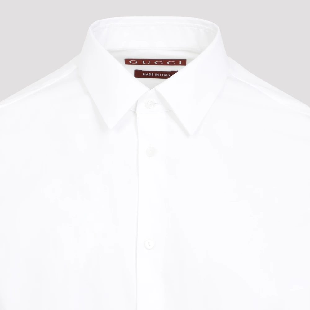 Gucci Elegante Witte Shirt voor Mannen White Heren