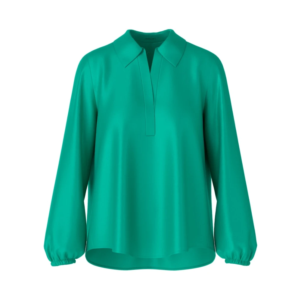 Marc Cain Groene Polo Style Blouses Green Dames