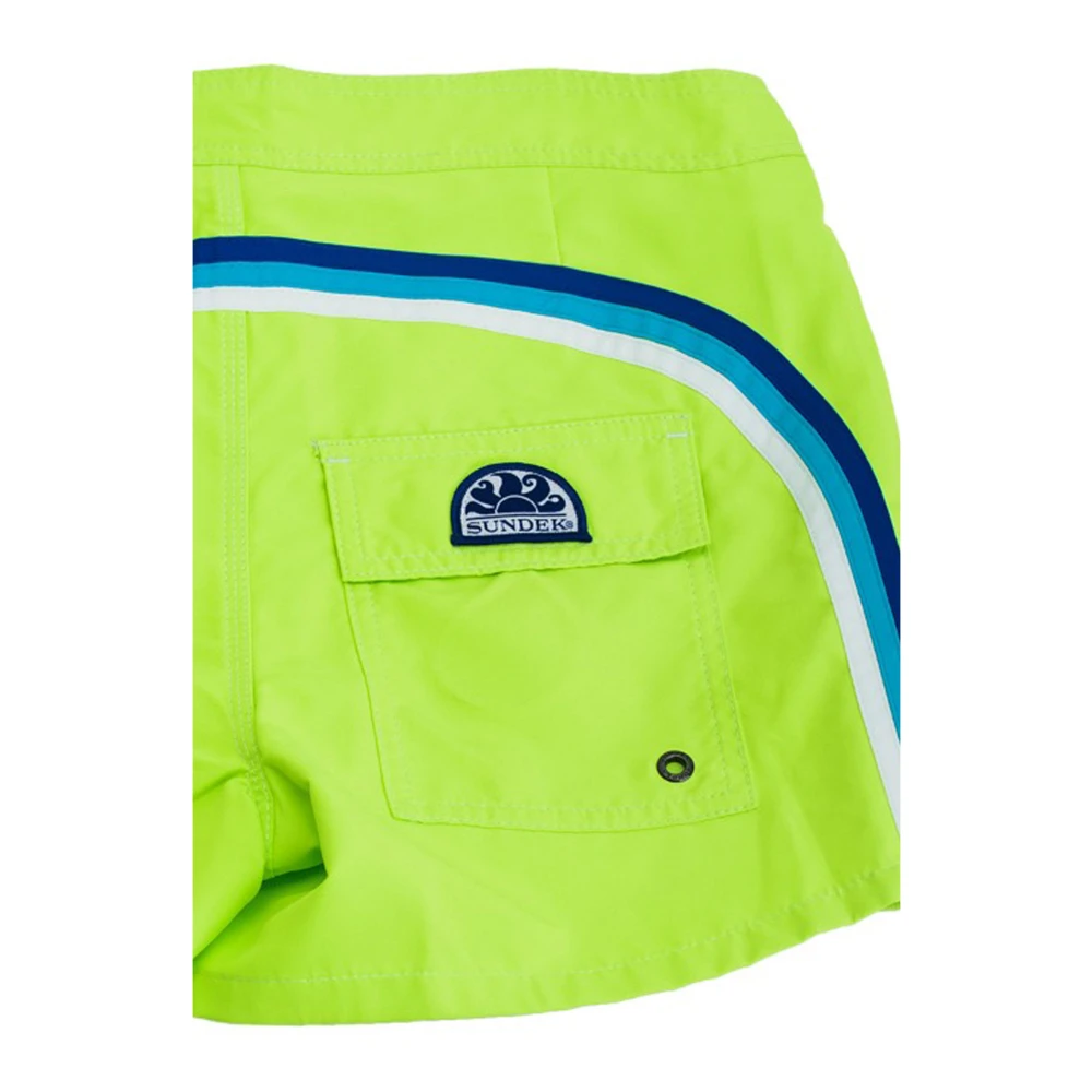 Sundek Heren Vetersluiting Velcro Shorts Green Heren