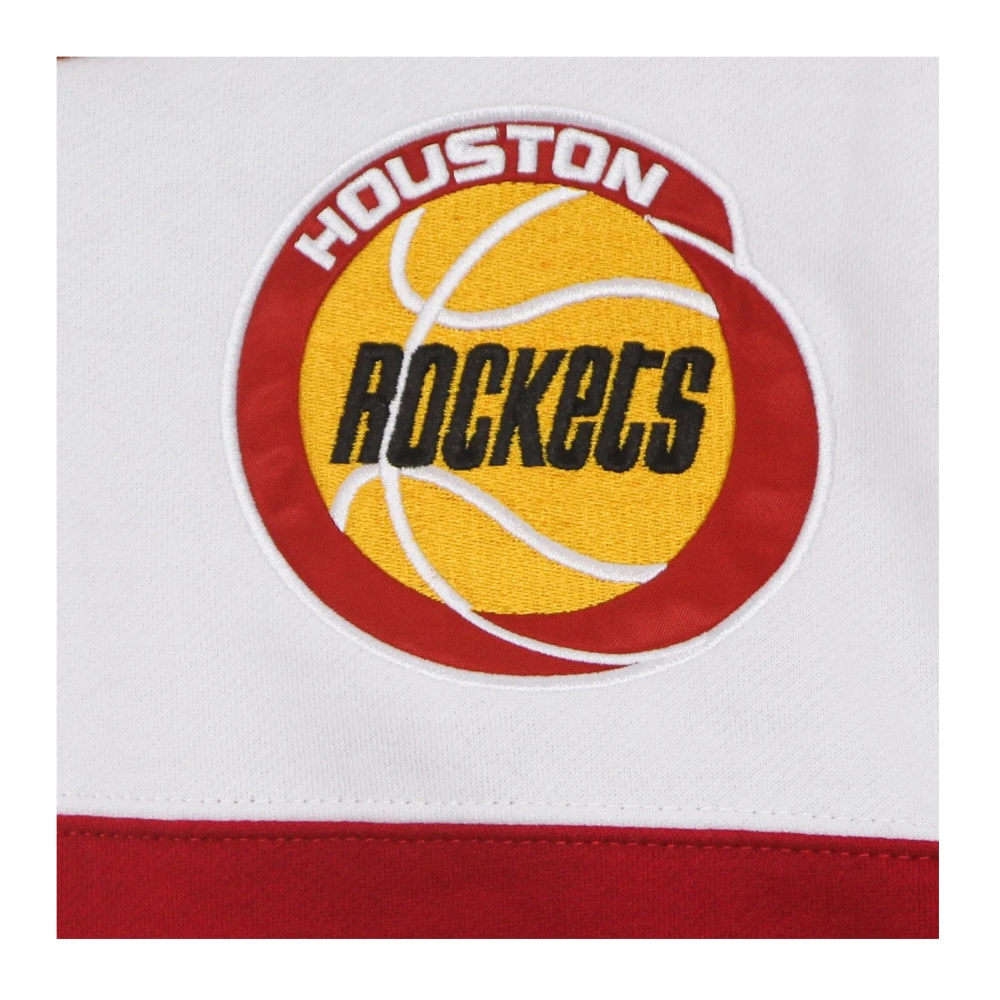 Mitchell & Ness HoodieBA Fusion Fleece 2.0 Hardwood Classics Houroc Red Heren