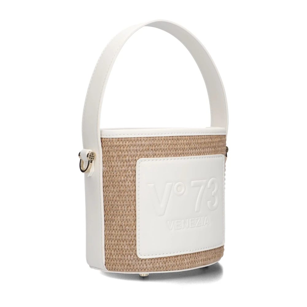 V73 Natuur Witte Bucket Tas met Appelafval Multicolor Dames