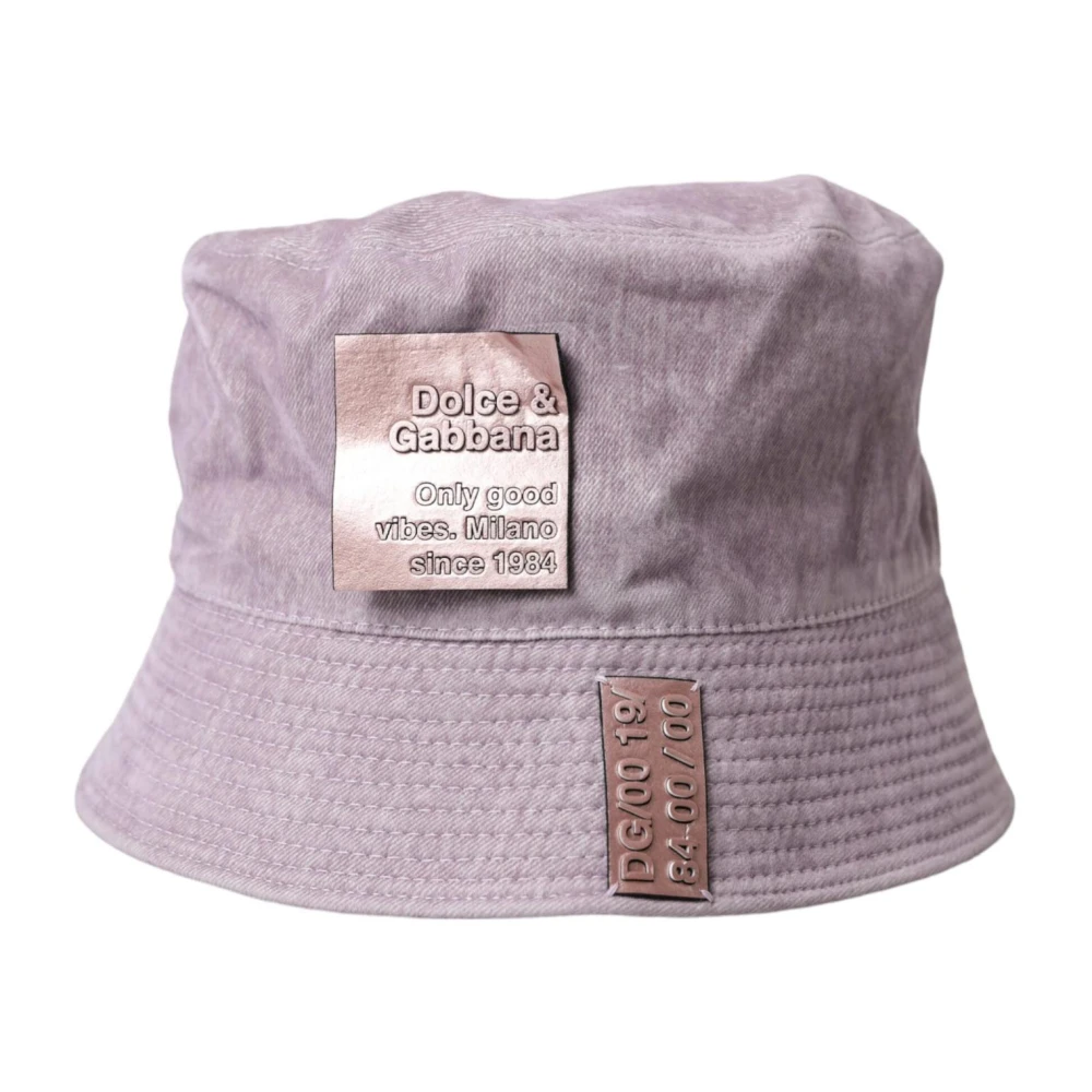 Dolce & Gabbana Lichtbruine Nylon Canvas Bucket Hat Brown Heren