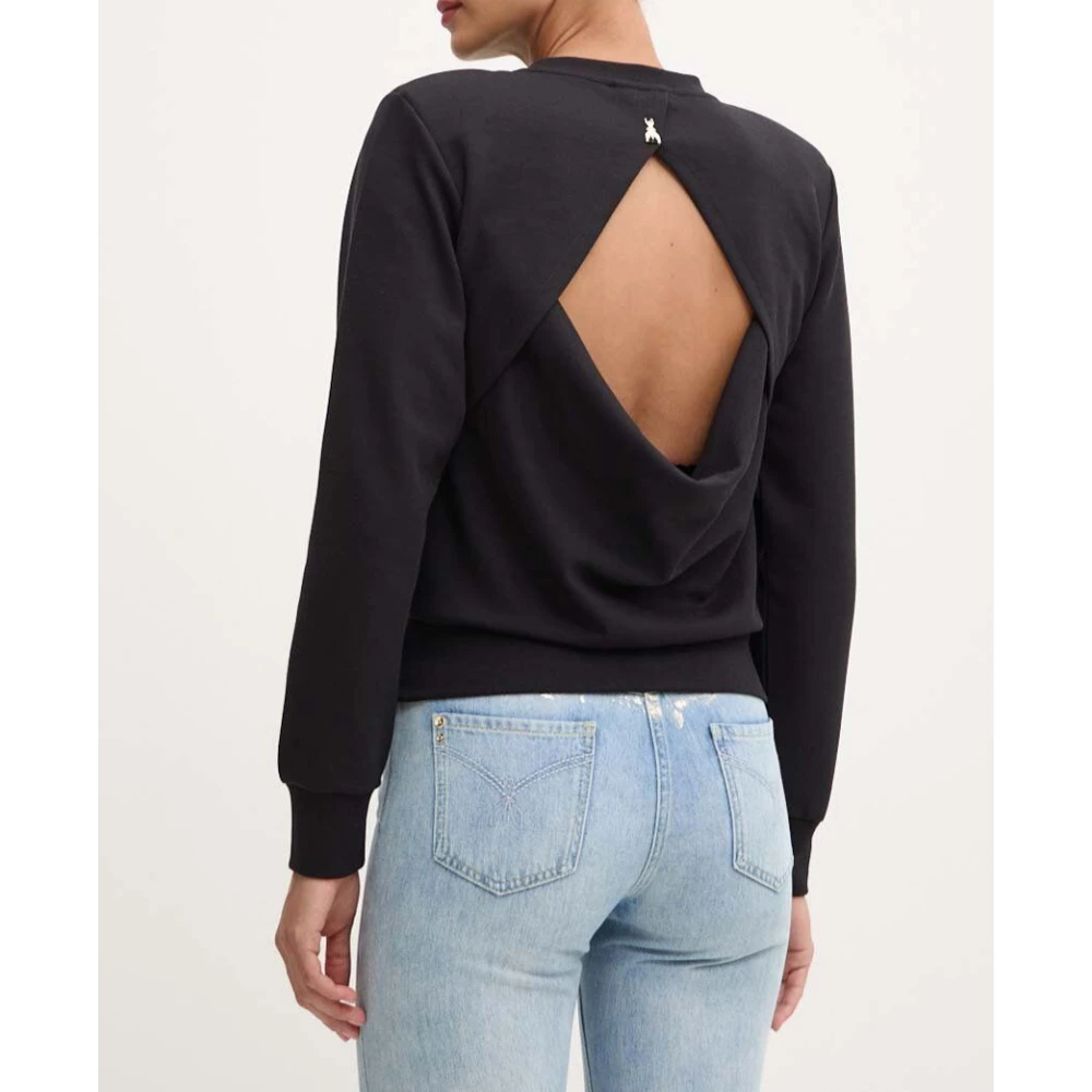 PATRIZIA PEPE Katoenen Sweatshirt Art. 8M1618J219 Black Dames