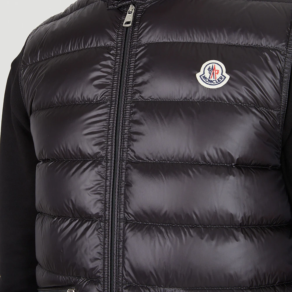Moncler Gui Mouwloze Donsjas Black Heren