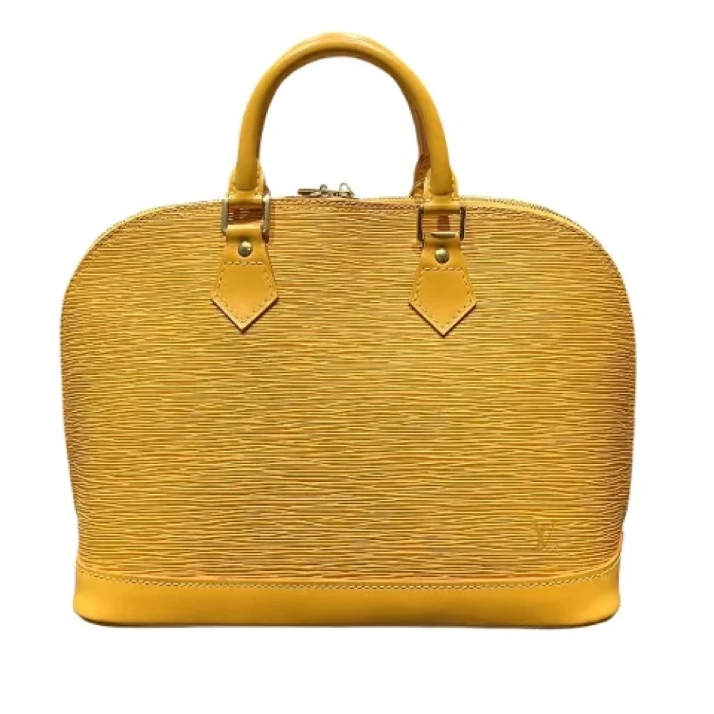 Louis Vuitton Vintage Pre-owned Leather handbags Yellow Dames