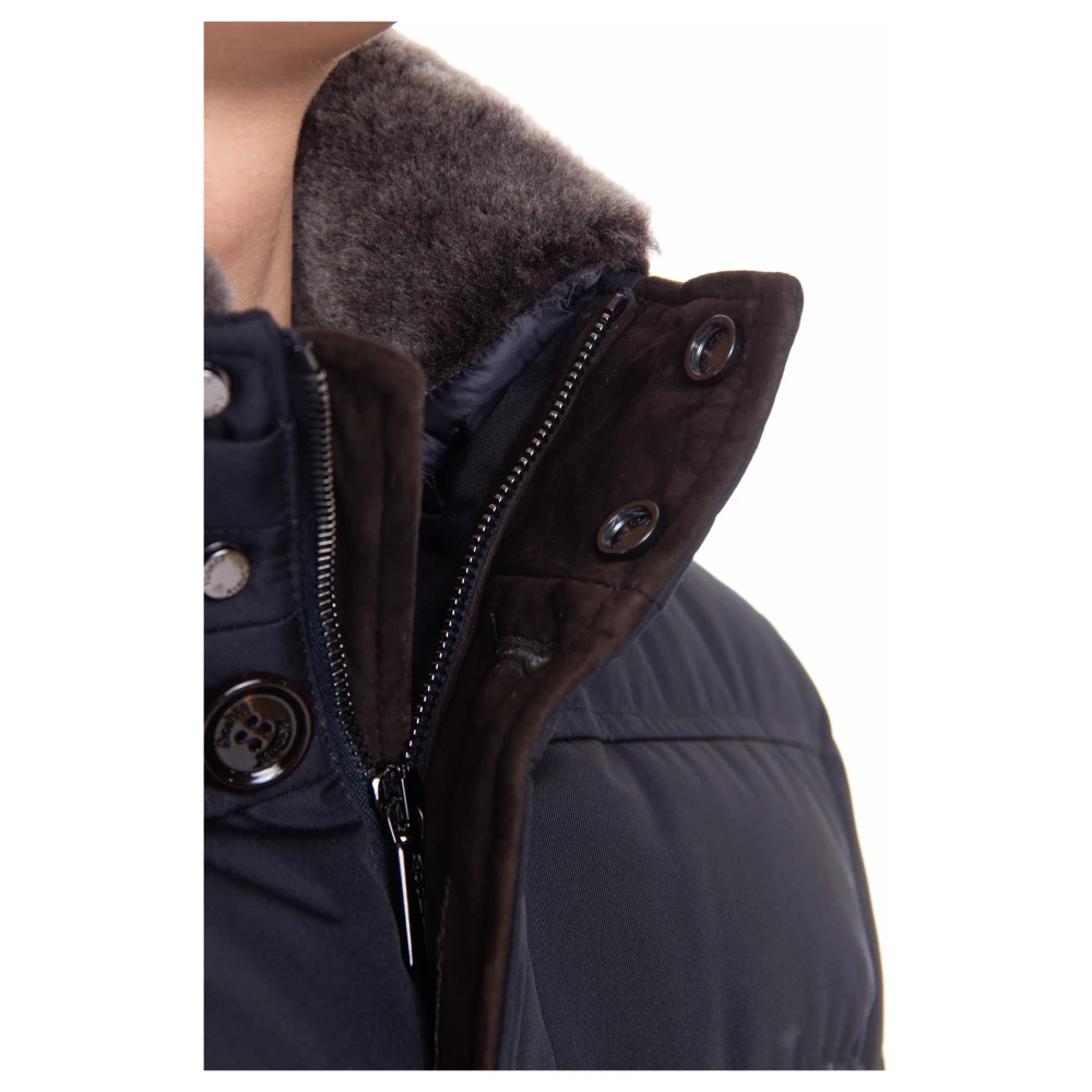 Moorer Blauwe Bomberjack Audenio-GF Blue Heren