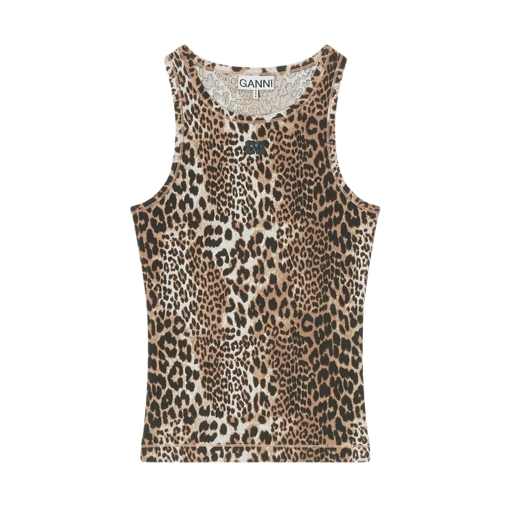 Ganni Donna Marrone Top, M, New,
