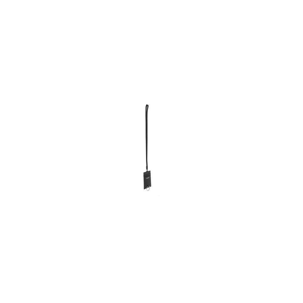 Maison Margiela Zwarte leren creditcardhouder Black Heren