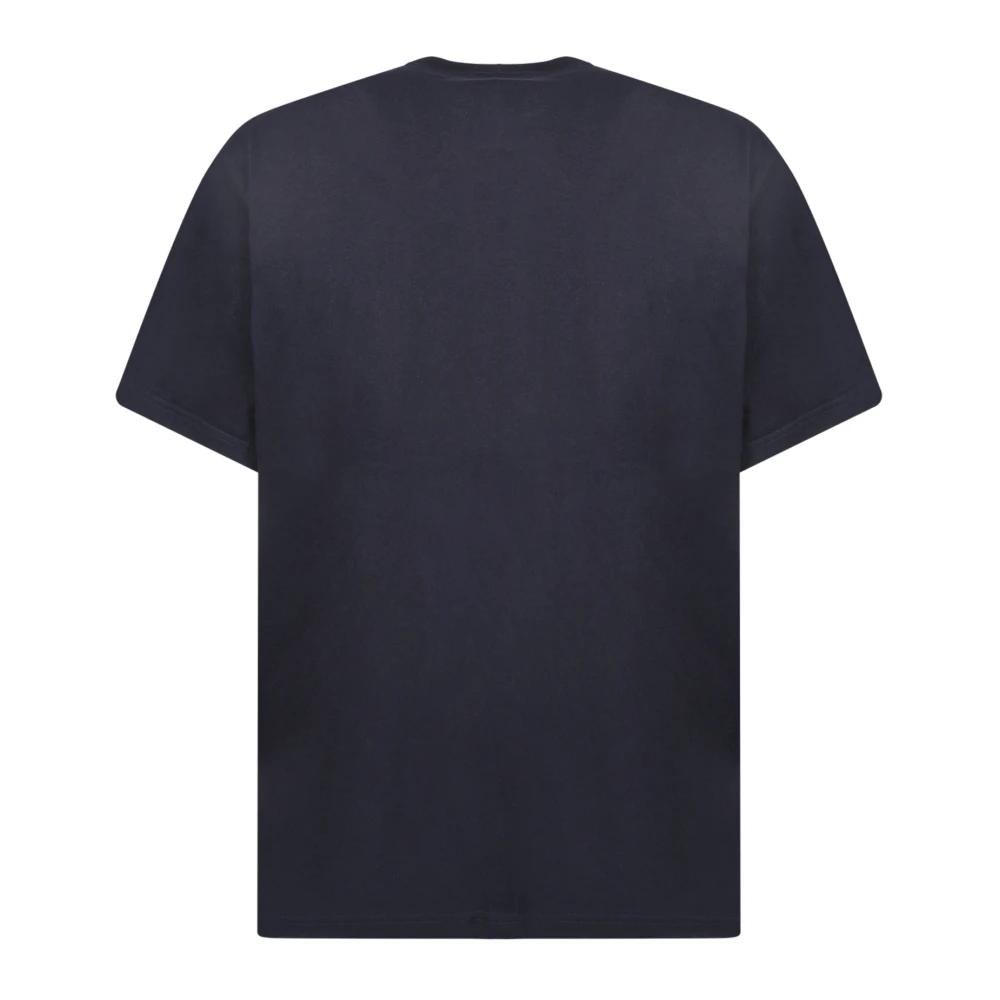 JW Anderson Geel Anker Geborduurd T-shirt Blue Heren