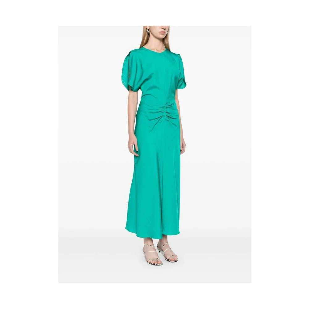 Victoria Beckham Groene Jurk met Plooien Green Dames