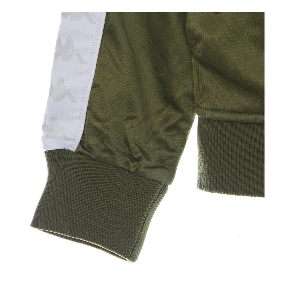 Kappa Slim Heren Trainingsjack Groen Militair wit Green Heren
