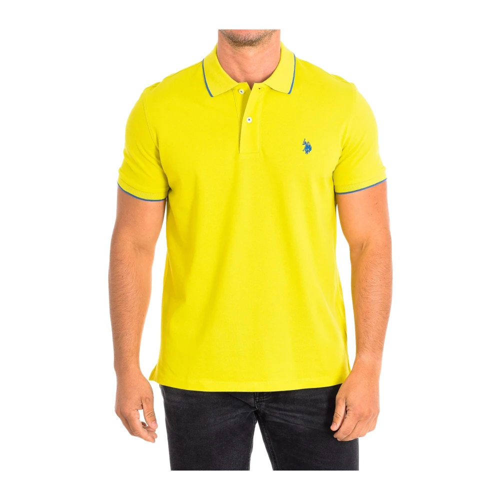 U.s. Polo Assn. Men's Yellow Polo Shirts, L, Polo Shirt