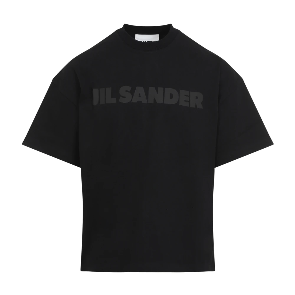 Jil Sander Zwarte T-shirt voor mannen Aw24 Black Heren