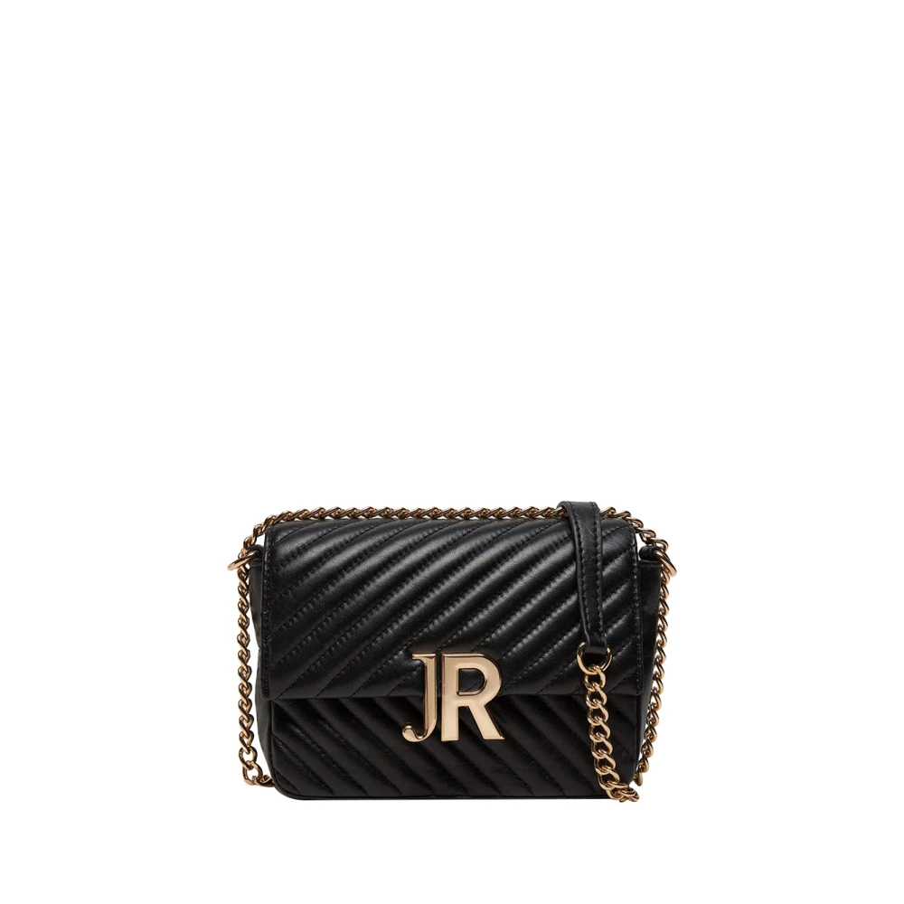 Richmond Zwarte Schoudertas Chic en Minimalistisch Black Dames