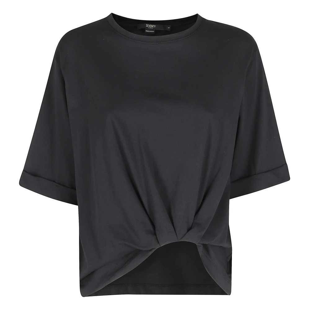 Seventy Black T-Shirts, Female, Xs, T-Shirt Knot