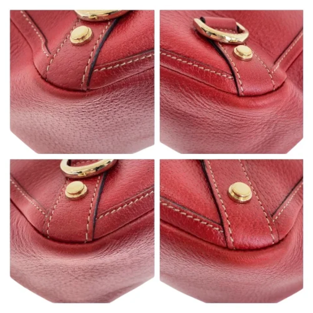 Gucci Vintage Pre-owned Canvas totes Red Dames