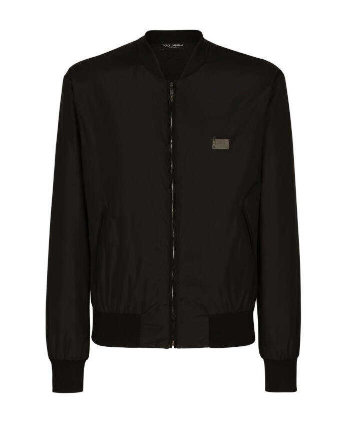 veste-noire-col-baseball-zip