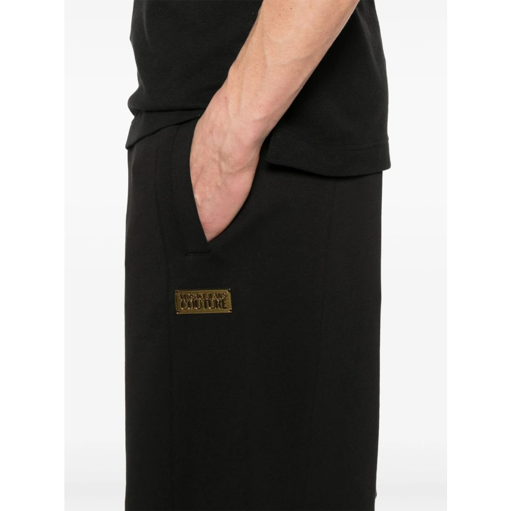 Versace Jeans Couture Zwart en Goud Bermuda Shorts Black Heren