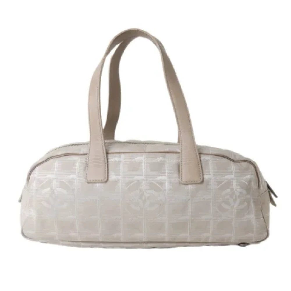 Chanel Vintage Pre-owned Fabric chanel-bags Beige Dames