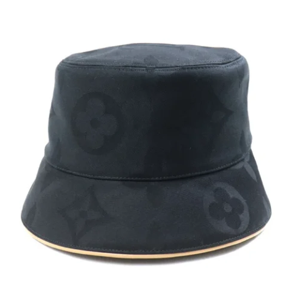 Louis Vuitton Vintage Pre-owned Cotton hats Black Dames