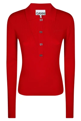 Mini Ribbed Merino Polo
