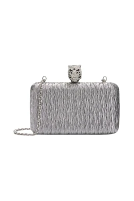 Tiger Stängning Tyg Clutch
