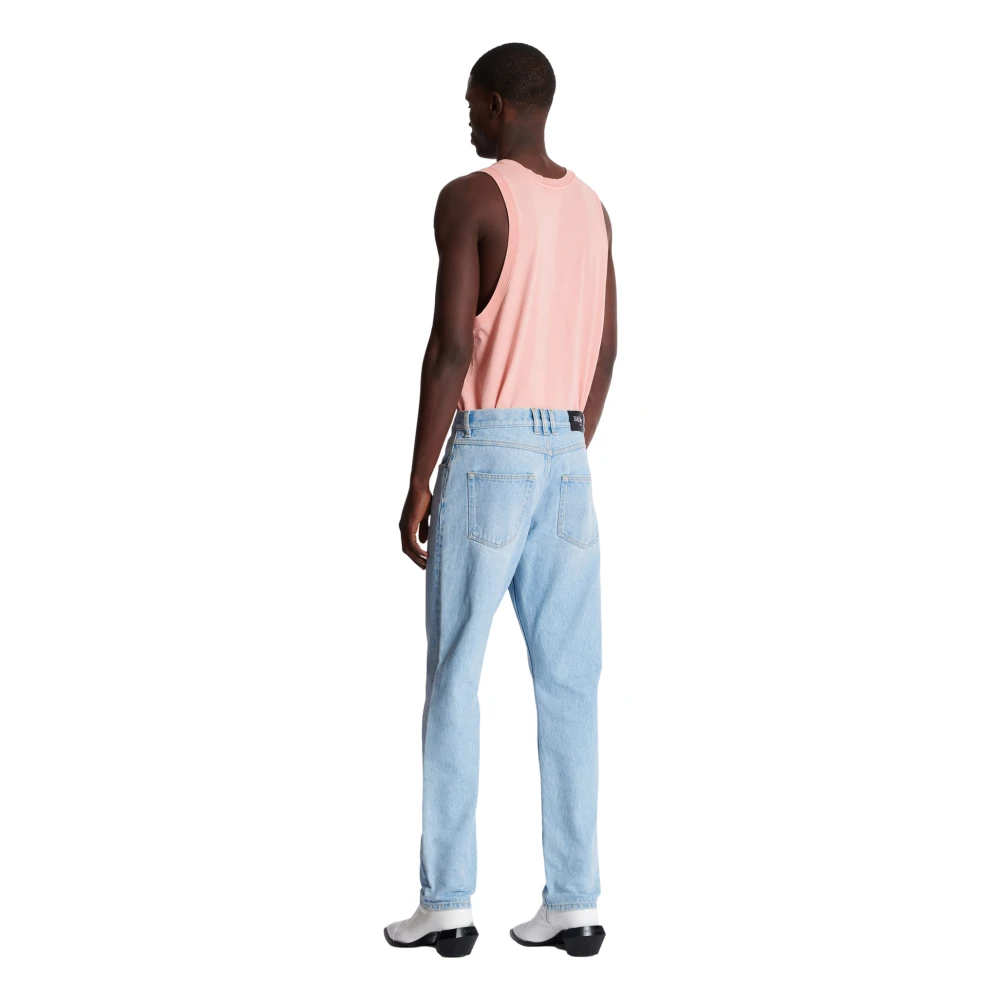 Balmain Lichtblauwe regular-fit denim jeans Blue Heren