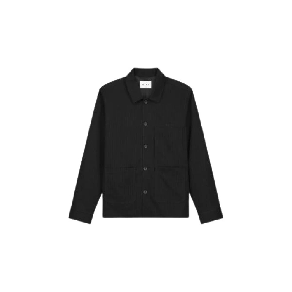 Olaf Hussein Pinstripe Werkjas Black Heren