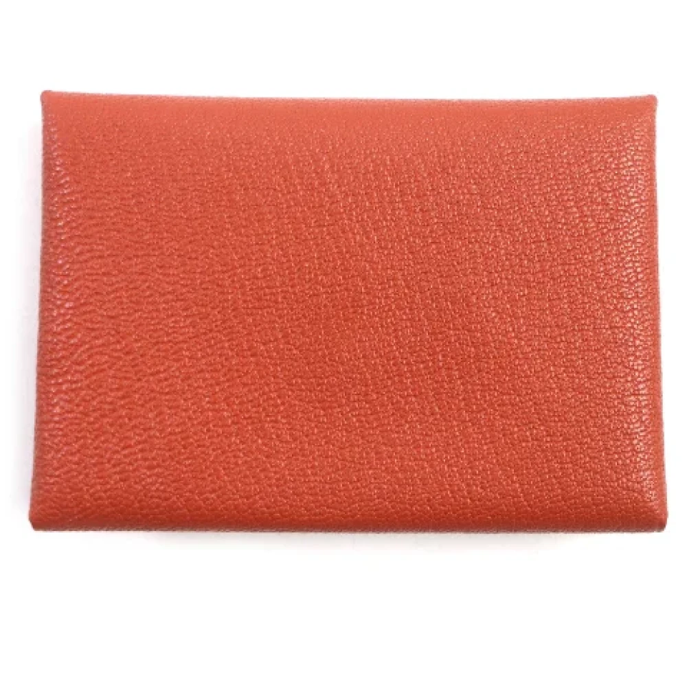 Hermès Vintage Pre-owned Leather wallets Brown Dames