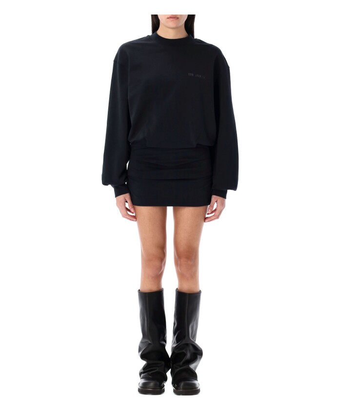 robe-mini-en-molleton-noire