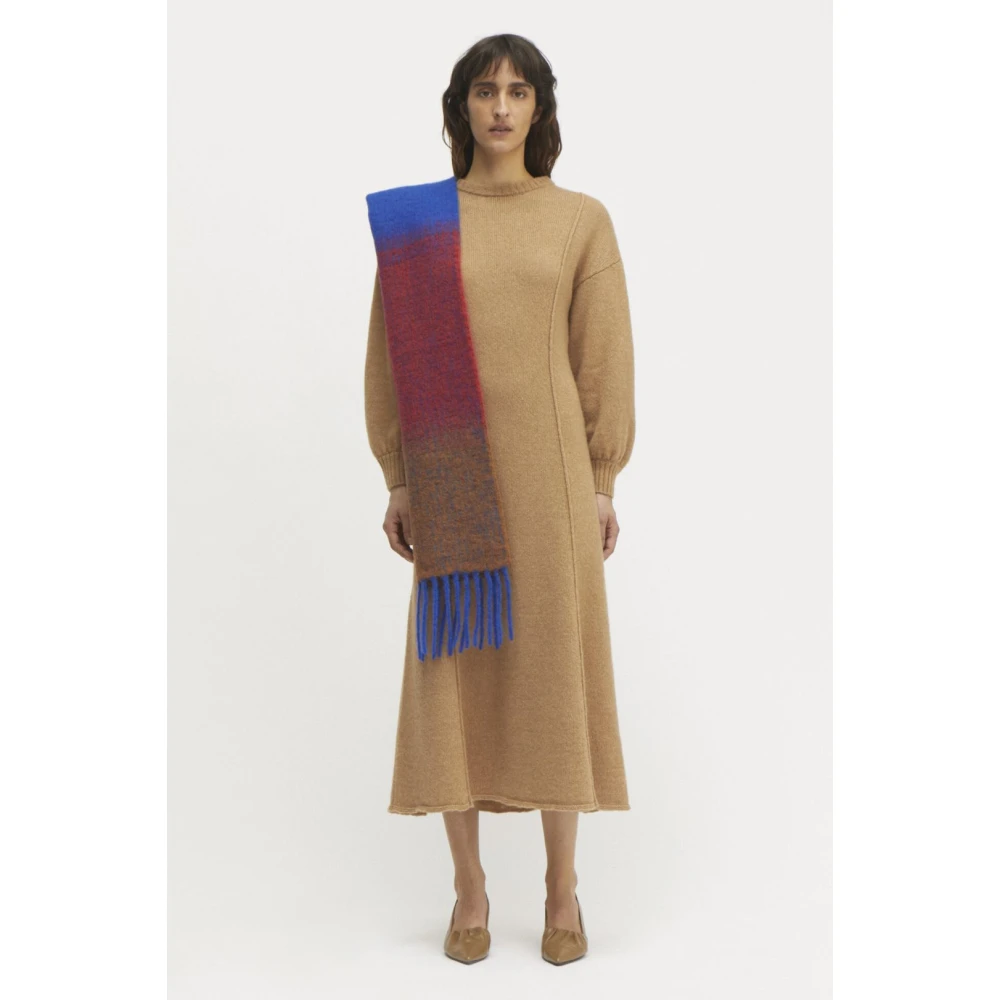 Rodebjer Merino Wol Jurk Brown Dames