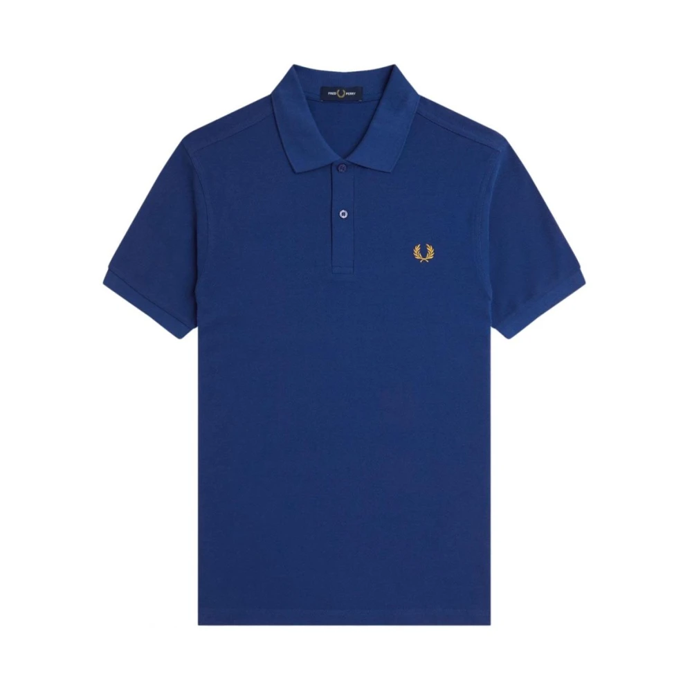 Fred Perry Men's Blue Classic Plain Polo Shirt